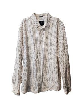 American Eagle Print Button-Down Shirt